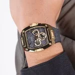 ⁦GUESS Stainless Steel Analog Black Dial Men's Watch-Gw0786G1⁩ - الصورة ⁦5⁩