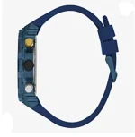 GUESS GW0443G1 Men's Quartz Analogue Watch with Silicone Strap, Blue/Black, One Size, Black Blue, One size - Image 7