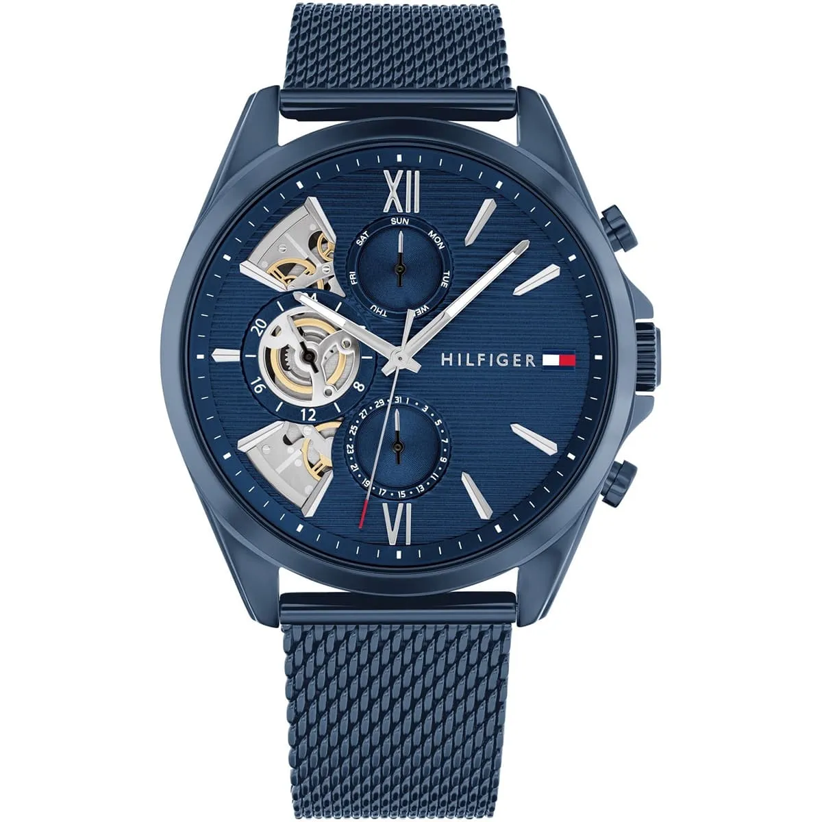 1710648 tommy hilfiger watch men blue dial metal stainless steel strap quartz analog baker 1 1