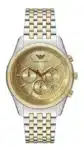 Emporio Armani Quartz Gold Dial Men's Watch AR11603