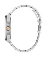 ⁦Vinyl Men’s Two Tone Silver Tone Analog Quartz Stainless Steel Watch GW0789G4 - 44mm⁩ - الصورة ⁦4⁩