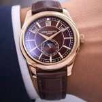 ⁦ساعة باتيك فيليب Patek Philippe رجالي بميناء بني وتوقيت قمري⁩ - الصورة ⁦2⁩
