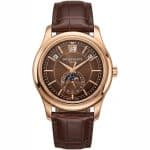 ساعة باتيك فيليب Patek Philippe رجالي بميناء بني وتوقيت قمري - الصورة 3