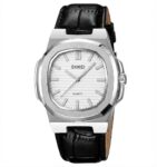 skmei leather analog