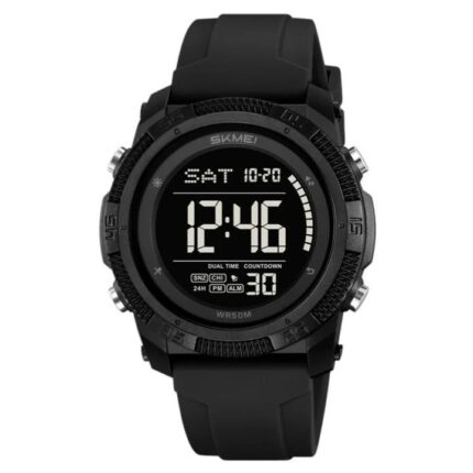SKMEI 2449 Men's Digital Sports Watch, 50M Water Resistant, Dual Time, Alarm, Chronograph, LED Light.