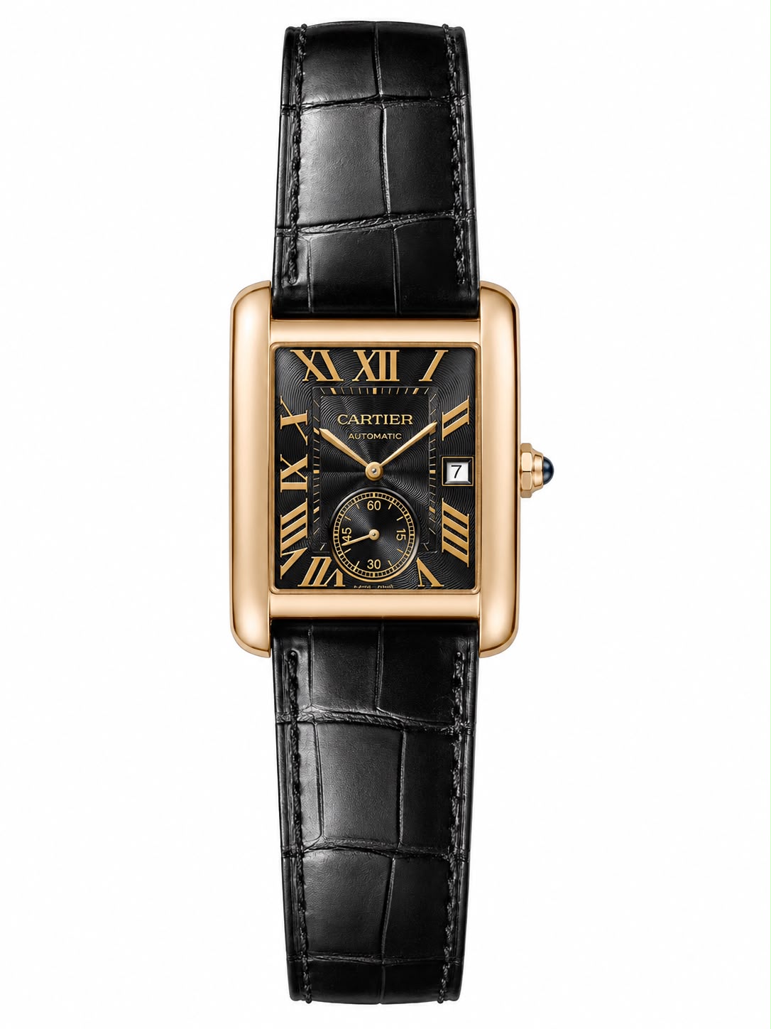 1395a590-538f-4411-bedd-88fe4e0593db cartier tank - automatic - leather strap - الصورة 1