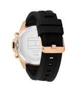⁦Tommy Hilfiger LARS MENS BLACK DIAL IONIC PLATED ROSE GOLD STEEL Watch - 1710650, Black⁩ - الصورة ⁦3⁩