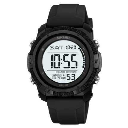 SKMEI 2449 Men's Digital Sports Watch, 50M Water Resistant, Dual Time, Alarm, Chronograph, LED Light.