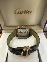 ⁦cartier tank - automatic - leather strap⁩ - الصورة ⁦2⁩