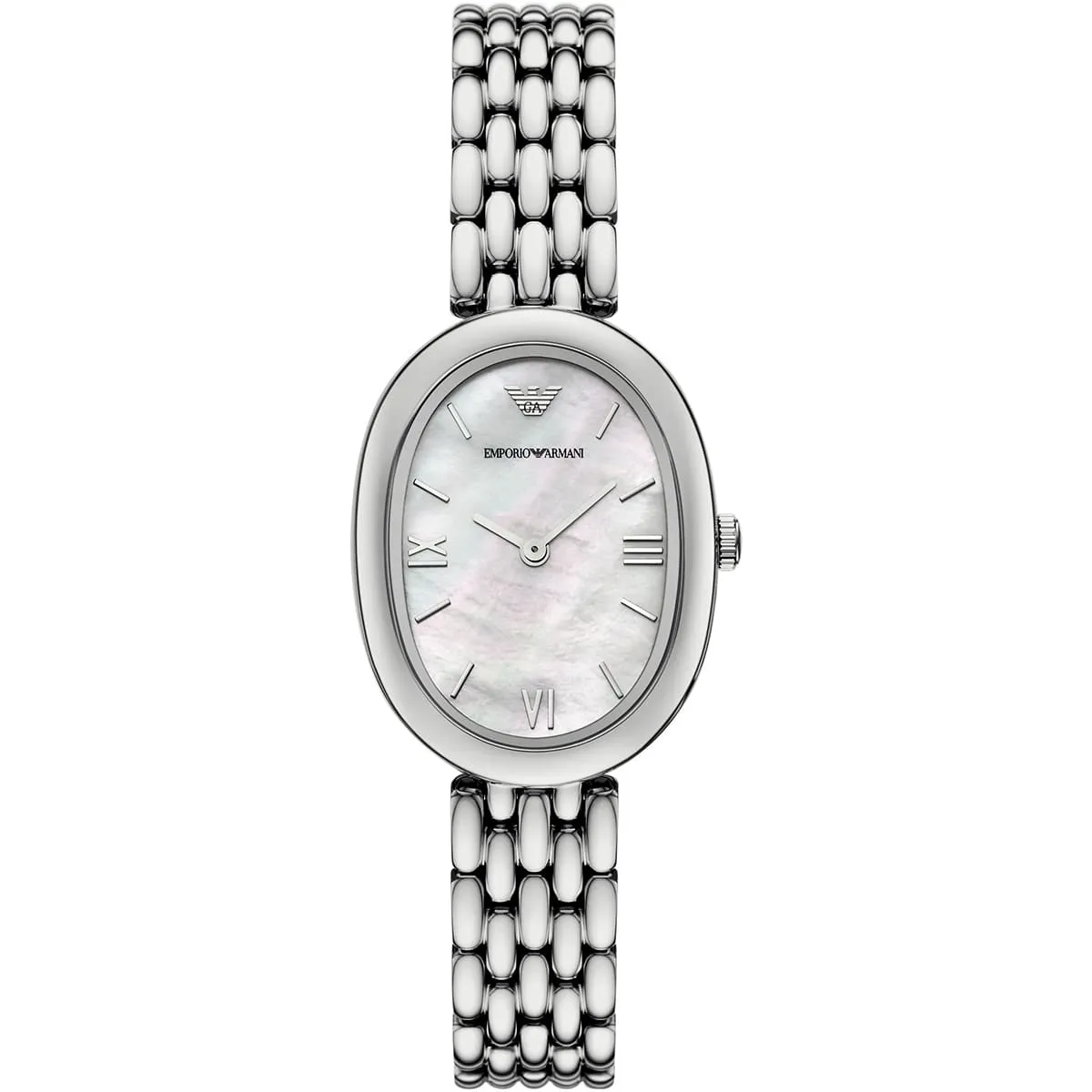 ar11706-emporio-armani-watch-women-mother-of-pearl-white-dial-metal-stainless-steel-silver-strap-quartz-analog-sinfonia ساعة امبوريو ارماني للنساء AR11706 - الصورة 1