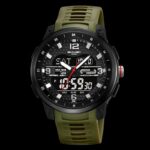SKMEI Men's 2401 Tactical Sports Watch, Dual Hand Digital Display, 50M Water Resistant, Alarm and Timer