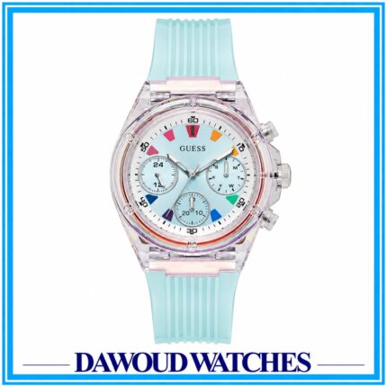 Guess Transparent Chronograph Watch GW0438L8