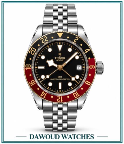 Tudor Black Bay GMT 41mm Jubilee, Black and Burgundy Bezel